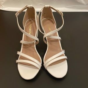 White Strappy Heels